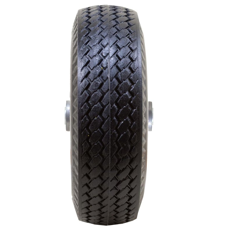 Marathon إطار ماراثون 4.10/3.50-4" خالي من الهواء، متعدد الاستخدامات على العجلة، محور مركزي 4"، محامل 3/4" - Image 3